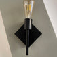 Wall sconce with square base